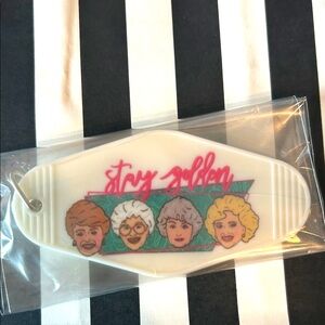 Stay golden keychain